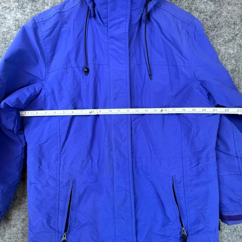 Pacific Trail Parka Jacket Womens Large Blue‎ Hooded Outdoor Winter Fleece Lined